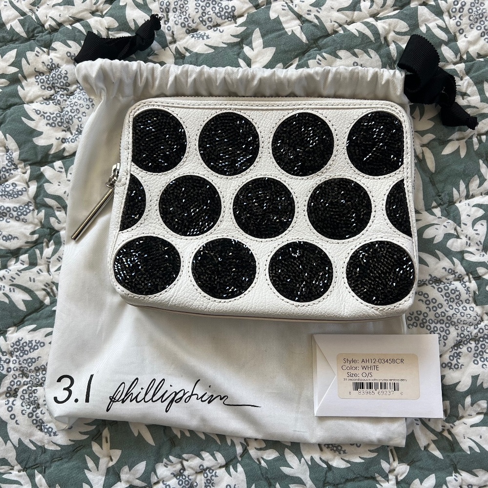 3.1 Phillip Lim - Pouch with Crystal Embroidery